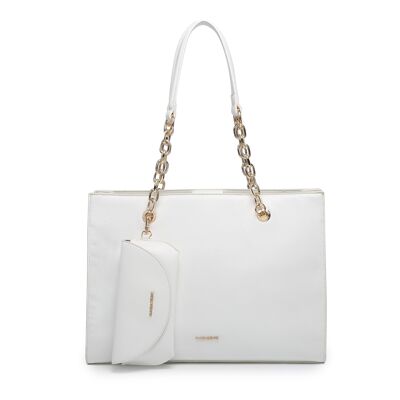 Zaira shopper bag white