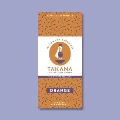 ORANGE: Orange raw dark chocolate