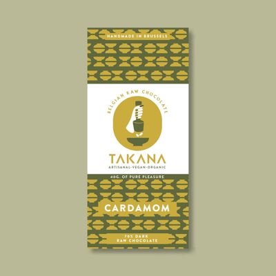 CARDAMOM: Raw dark chocolate cardamom