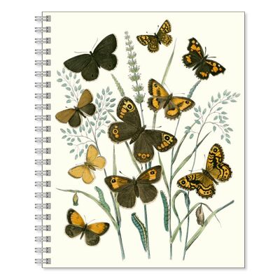 Skrivbok Fjärilar Brun