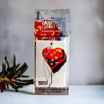 Banksy Desodorante por auto - "Corazón Vendado"