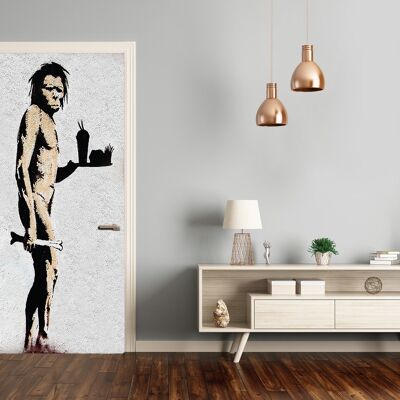 Banksy Adesivo Porte - *Cave Man (83x210cm)