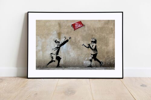 Banksy Stampa artistica da parete- *No Ball Games (70x50cm)