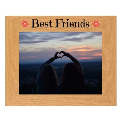 Second Ave Best Friends Oak 6 × 4 paisaje foto marco regalo