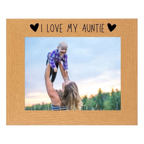 Second Ave Oak 6×4 Landscape Picture Photo Frame I Love My Auntie Gift