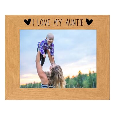 Cornice per foto con paesaggio Second Ave Oak 6 × 4 I Love My Antie Gift