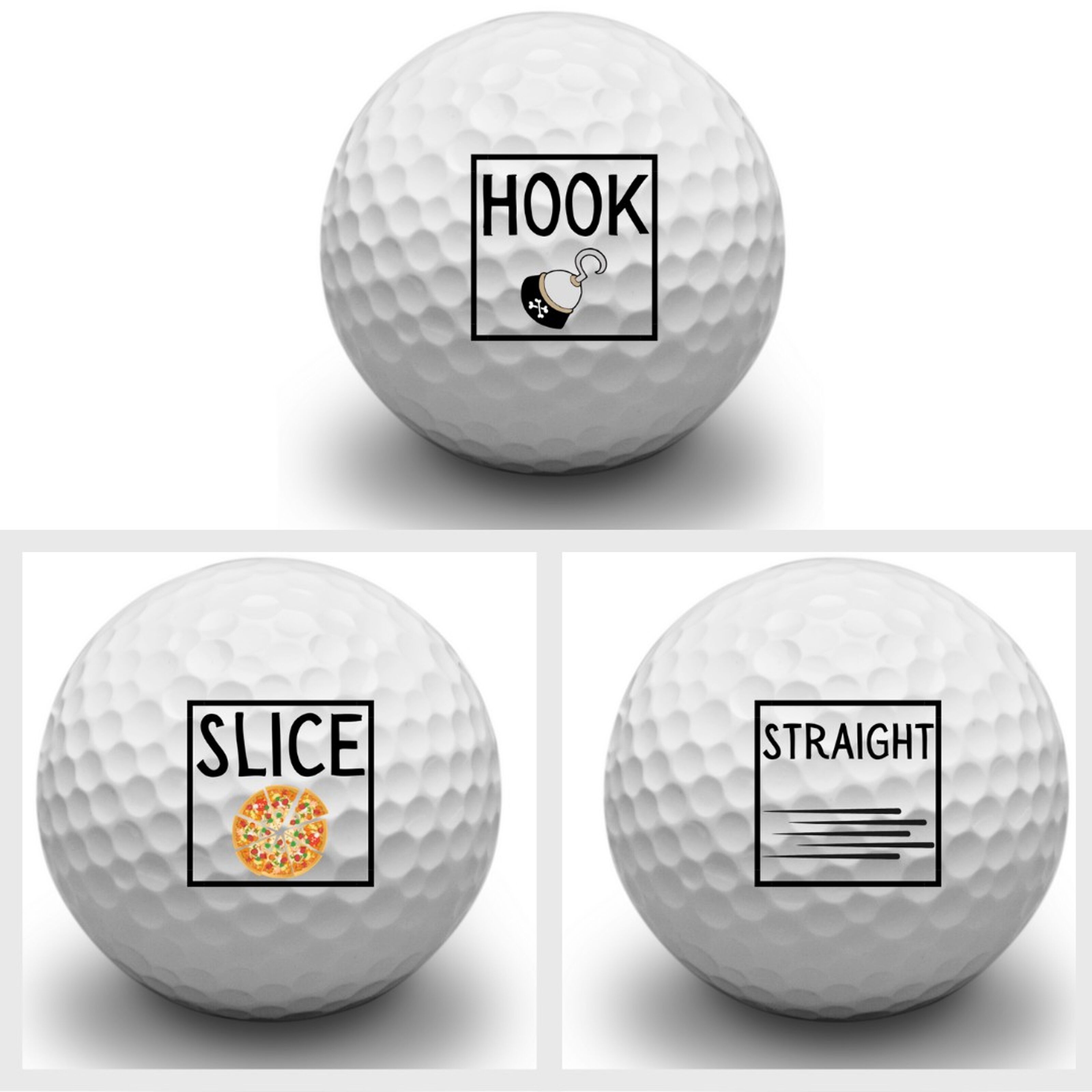 Second Ave Pack of 3 Joke Funny Golf Balls This Could Go Anywhere Father's  Day