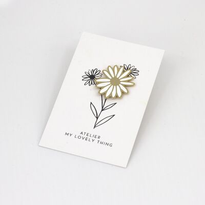 Brass Daisy Pin