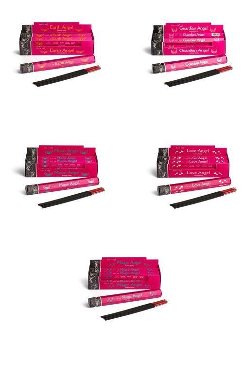 Stamford Assorted The Pink Angels Collection Incense Sticks - 6 pack (120 sticks)