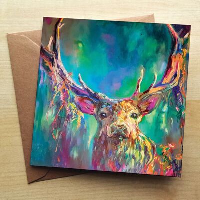 Woodland Stag Greetings Card