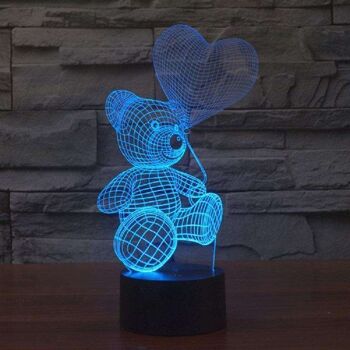 Lampe Ours en Peluche 3D - Petit (20cm) 1