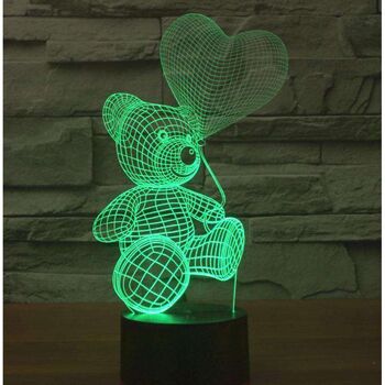 Lampe Ours en Peluche 3D - Petit (20cm) 6
