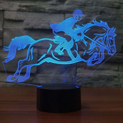 Lampe Équitation 3D - Petit (20cm)