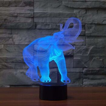 Lampe Éléphant 3D - Petit (20cm) 4