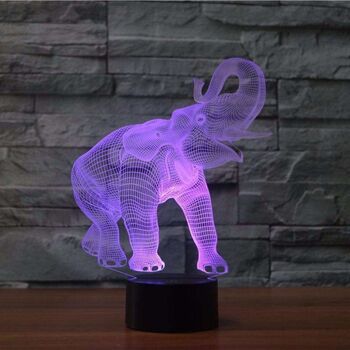 Lampe Éléphant 3D - Petit (20cm) 5