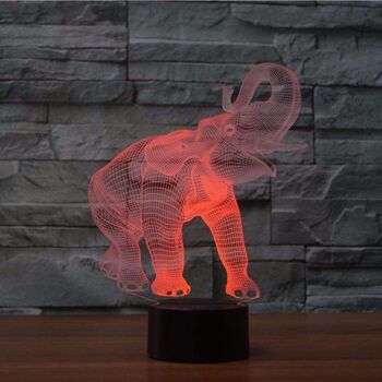 Lampe Éléphant 3D - Petit (20cm) 6