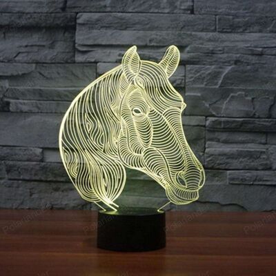 Lampe Cheval 3D - Petit (20cm)