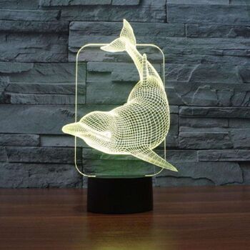 Lampe Dauphin 3D - Petit (20cm) 3