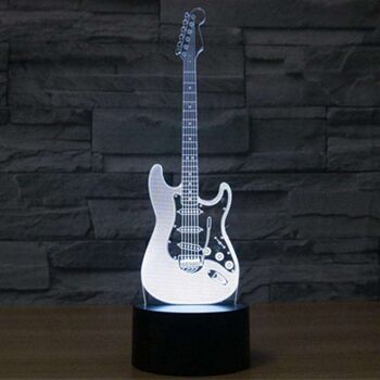 Lampe Guitare Electrique 3D - Grand (30cm) 3
