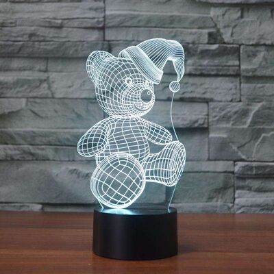 Lampe Ourson 3D - Petit (20cm)