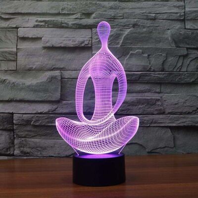 Lampe Yoga 3D - Grand (30cm)