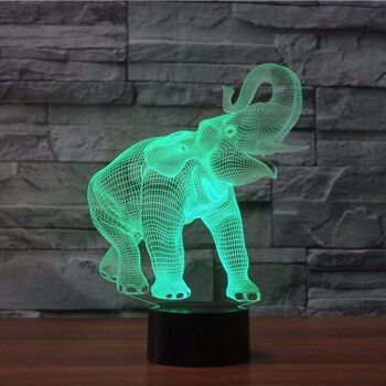 Lampe Éléphant 3D - Grand 1