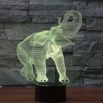 Lampe Éléphant 3D - Grand 7