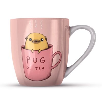 Taza de porcelana de hueso de perro Pug Of Tea