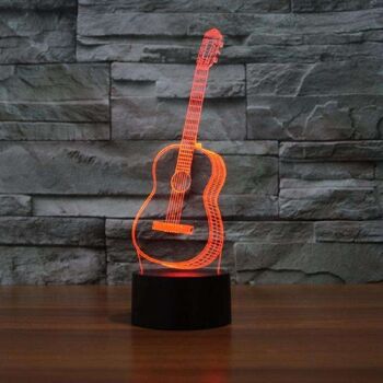 Lampe Guitare 3D - Grand (30cm) 3