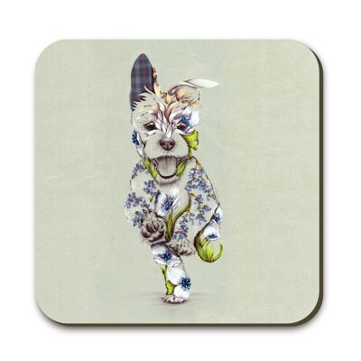 Dessous de verre rustique Cairn Dog