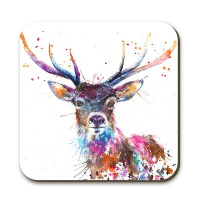 Sous-verre Splatter Rainbow Stag