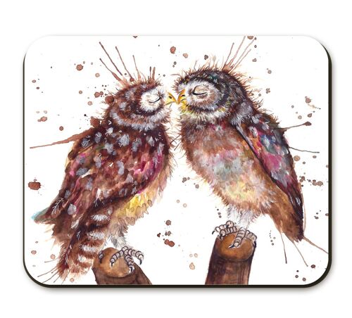Splatter Loved Up Owls Placemat