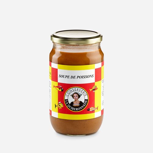 Soupe de poisson Bretonne prête à l'emploi (concentré 41%) bocal verre 870,4 gr