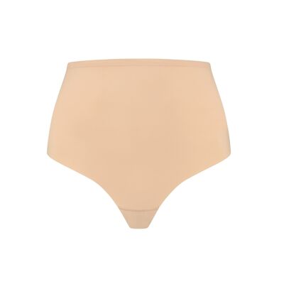 Tanga moldeador de cintura media Beige