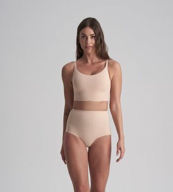 Slip Sculptant Taille Moyenne Beige 2