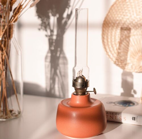 Sauca Tan Plump Oil Lamp