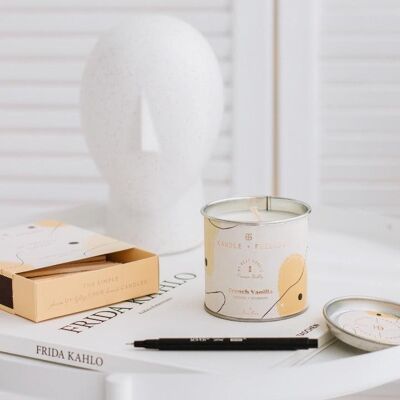 Bougie en métal Candle + Friends à la vanille française