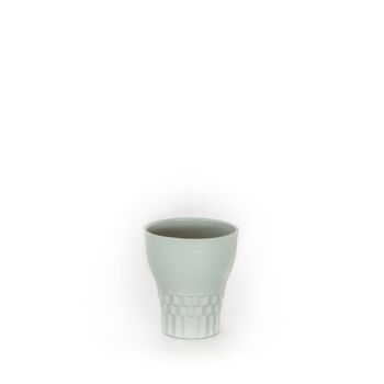 Würfel-Keramik-Kaffeetasse - Minze 3