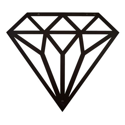 Wanddeko aus Metall | Diamant