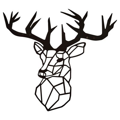 Metal wall decoration | deer head