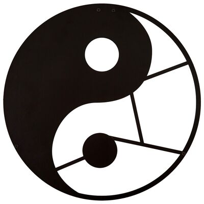 Decoración de paredes metálicas | yin yang