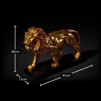 Déco Sculpture | lion d'or 3