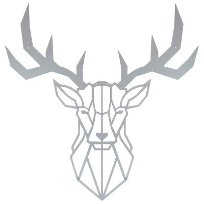 Metal wall decoration | Deer S silver