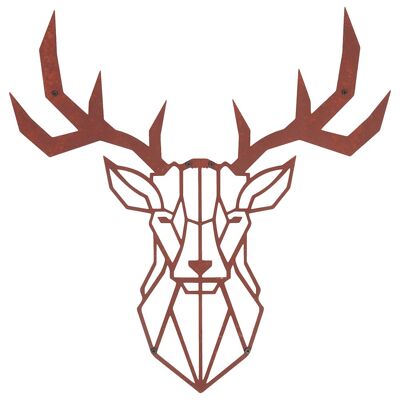 Metal wall decoration | Deer M rust