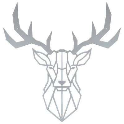 Metal wall decoration | Deer L silver