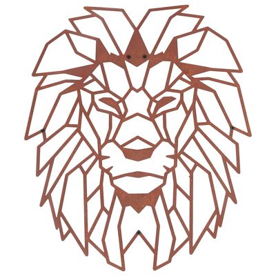 Metal wall decoration | lion rust