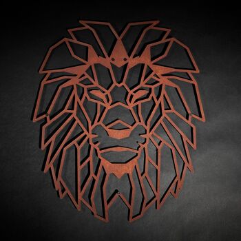 Décoration murale en métal | rouille du lion 2