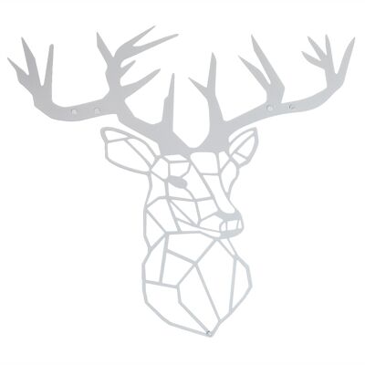 Metal wall decoration | deer silver