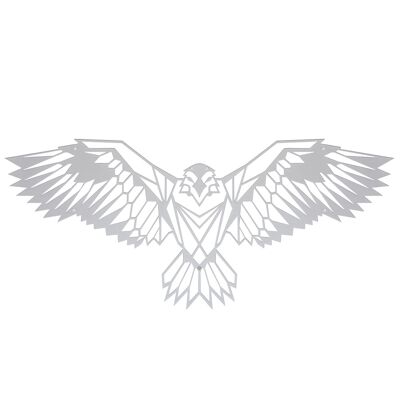 Decoración de paredes metálicas | águila de plata