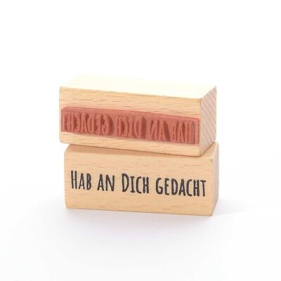 Motivstempel Titel: Hab an Dich gedacht